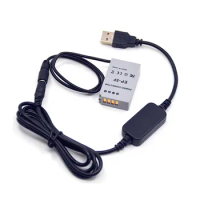 USB Cable Mobile Power Bank Supply EH-5 EH-5A+EP-5F DC Coupler EN-EL24 Dummy Battery for Nikon 1 J5 1J5 Camera