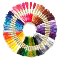 50 Colors Embroidery Thread Floss Set Cross Stitch Floss Rainbow