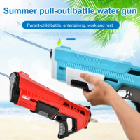 Water Gun Outdoor Pull-Out Water Gun High Pressure Large Capacity Beach Game Water Gun Summer Children's Water Spray Kids Toys