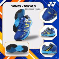 Yonex Sepatu Badminton Shoes YONEX Tokyo 3 Original Blue Yellow