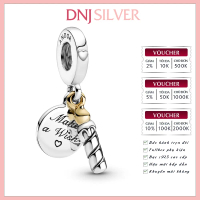 Charm bạc 925 cao cấp, hàng chuẩn bạc - Charm Two-tone Birthday Candle Dangle thích hợp để mix vòng
