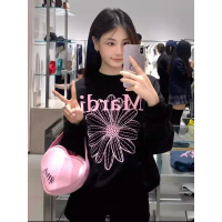 (จัดส่งตลอด 24 ชั่วโมง）OOOK Official วีชิตเสื้อคลุมคอแบบวงกลมของ Mardi เสื้อที่มีดอกเบญจมาลีตัดสินใจ