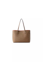 FION FION Monogram PVC with Leather Duotone Tote Bag