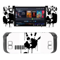 Skin Sticker for Steam Deck Bloody Hand Design Decal Cover for Steam Deck Console