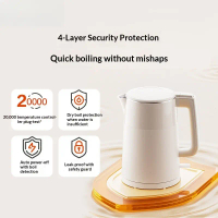 【Fast Boil】1.7L Electric Kettle with Constant Temperature | 304 Stainless Steel Auto Keep Warm & Shu