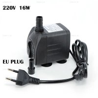 AC 220V 16W Submersible Water Pump Ligh Aquarium Fountain Air Pond Tank Water Pump Supply EU Plug 80
