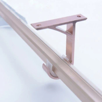 Aluminium Alloy Rod Poles Drapery Bracket Fit Drape Curtain Fixed Holder Modern Window Home Storage Hook Tools
