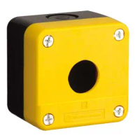 XALB01YC XB2B button box Plastic button box (clean box) | 1 hole | yellow/black | emergency stop