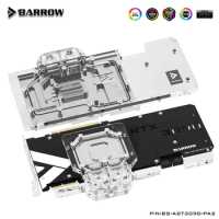 BARROW Double Cooling GPU Water Block for ASUS TUF RTX3090/3080 O24G/10G GAMING Graphics Card ,Full Cover ,5V , BS-AST3090-PA2 B