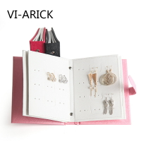 VI-ARICK便攜收納書本耳釘耳環收納本首飾架收納架耳飾胸針展示架