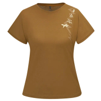 【ATUNAS 歐都納】女款吸濕排汗透氣短袖T恤(A8TS2415W泥棕/防曬抗UV/戶外休閒/日常穿搭)