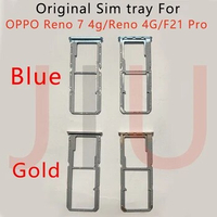 SIM Card Tray For OPPO Reno 7 4G/F21 pro/Reno 8 4G Dual SIM Card Tray Slot SD Card Reader Holder Socket Replacement Parts