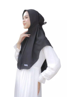 Hijab Wanita Cantik.com Hijab Instan Baiti Bergo Varian Black