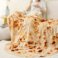 1pc Pizza Pattern Flannel Blanket, Nap Blanket Warm Cozy Soft Throw Blanket For Couch Bed Sofa