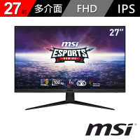 【MSI 微星】G2712V 27型 IPS 16:9 100Hz 電競螢幕(寬視角/DP/HDMI/1ms)