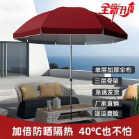 免運  戶外遮陽商用 擺攤 雨傘防風防雨防紫外線加厚大號庭院廣告折疊傘-快速出貨
