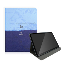 VXTRA城市小文青 iPad Pro 11吋 2021/2020版通用 支架保護套立架皮套(活力藍靛)