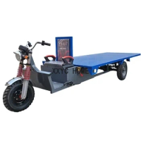 Pull Goods Electric Tricycle Factory Transport Agricultural Battery Car Stall Platform Trolley