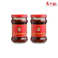 【老干媽】香辣脆油辣椒210gx2入(辣椒醬/辣油/拌飯醬/拌麵醬/無添加防腐劑/辣椒/無添加人工色素)
