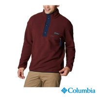 Columbia 哥倫比亞 男款 -半開襟刷毛上衣-暗紅 UEE03710WE /FW22