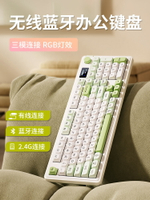 狼途L98三模RGB靜音鍵盤藍牙無線女生辦公機械手感鼠標鍵鼠套裝-樂購