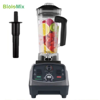 Biolomix Automatic Fruit Juicer BPA Free Commercial Grade Timer Blender Mixer Heavy Duty Food Processor Ice Crusher Smoothies