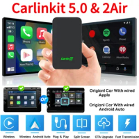 CarlinKit 5.0 2AIR Wireless CarPlay Android Auto AI Box Wireless Adapter Car Connector Device for Car Multimedia Video Player