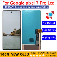 100% NEW OLED LCD For Google Pixel 7 Pro LCD For Google Pixel 7 Pro Display No Frame LCD Screen Touch Digitizer Assembly Tested