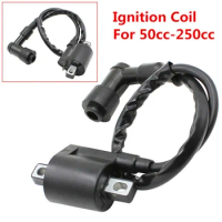 Motorcycle Ignition Coil High Pressure Coil 12V Black For ATVs Scooters 50 70 110 125 150 200 250cc Go Karts UTVs Scooters