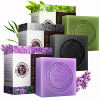 100g Natural Essential Oil Honey Rose Jasmine lavender Organic Soap Face cleaner Bamboo Charcoal Soap Goat Milk Soap