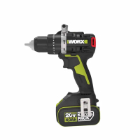 【WORX 威克士】20V 無刷鋰電 13mm 95N.m震動衝擊鑽 雙4.0電池(WU373.2)