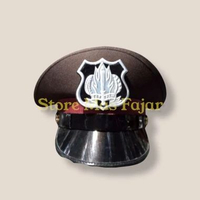 Topi Pet Satpam/topi pdh satpam cokelat/topi pet pdh terbaru 56