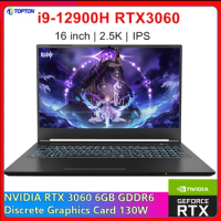 16 Inch Gaming Laptop 12th Gen Intel i9 12900H i7 NVIDIA RTX 3060 6G IPS Screen Windows 11 Notebook Gamer PC Computer WiFi6