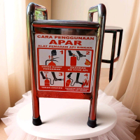 RAK/TEMPAT DUDUKAN APAR S/S201 PIPA 1 INCHI 25 MM ukiran P25 x L 25 x T 50 cm  Cocok untuk kapasiyas