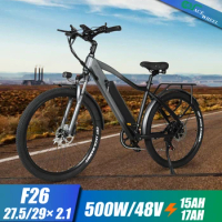 29 inch electric mountain bikes 48V 500W Rear driving electric bike F26 electric 27.5 inch city bicycle road bike