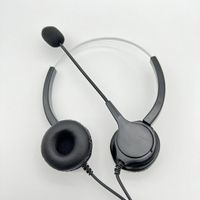 眾通FCI DKT-525MD話機適用 雙耳耳機麥克風 免用轉接器耳機麥克風 客服耳麥 舒適 高質量 高清音質