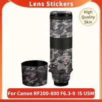 Decal Skin For Canon RF 200-800 Camera Lens Sticker Vinyl Wrap Film Protector Coat RF200-800 200-800mm F6.3-9 F/6.3-9 IS USM