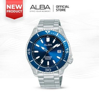 [NEW ARRIVAL] Alba Mechanical Jam Tangan Pria AU4089/ AU4089X1 Automatic Blue Dial Stainless Steel S