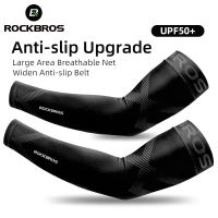 【Penghantaran Percuma + COD】ROCKBROS Bicycle Arm Sleeve UV Riding Running UV Sun Protection Sleeve P