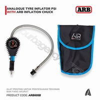 ARB ANALOGUE TYRE INFLATOR PSI WITH ARB INFLATION CHUCK (Alat Penting untuk Penyesuaian Tekanan Ban