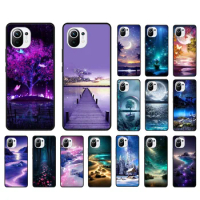 Moon Nature Butterfly Phone Case for Xiaomi Mi 11T 11 12T Pro 10T 10 10Pro 12 11 lite 5G NE 12S 10pro Poco X3 Pro Poco F3