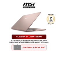 MSI Modern 14 C13M-1232MY i5-1335U/16GB DDR4/512GB SSD/IRIS XE/14" FHD IPS/W11H/2YW/BEIGE ROSE/FOC S