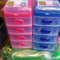 Laci Mini Container Susun 5 Shinpo 363 C5 / Box Container Serbaguna Plastik / Kotak Perkakas Tempat 