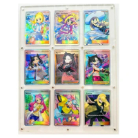 9Pcs/set Pokemon Ptcg Diy Lillie Self-Control Ptcg Collect Signature Trading Flash Card Anime Cartoo