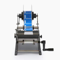 MT-30 Manual Mineral Water Plastic Round Bottle Labeling Machine for Round Bottles Sticker Label Packing Machine