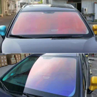1Mx3M Red Chameleon VLT 82% Windscreen Foils, Car Front Rear Window Tint Windshield Protection Solar Tinting Film GHOST Series