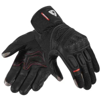 NEW Mens Revit Dirt 2 Leather Gloves Black Motorbike Gants Moto GP Off Road Racing Gloves Men