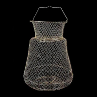 Wire Fish Care Folding Basket Closed Shrimp Outdoor Supplies Carp Durable Cage Mesh Red Fishing Net Tackle Gear Accessories