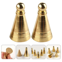 2 Pcs Brass Tower Incense Mold Agarwood Powder Making Seal Cone Tool Backflow Holder Mould Taxiang