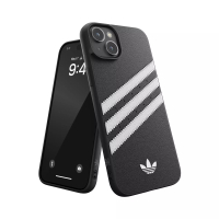 Adidas Mobile Case Casing iPhone 15 Plus Adidas Samba 3 Stripes Moulded TPU Soft Case - Black White